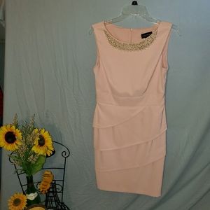 Connected Apparel Cotton Candy pink sheath dress size 6